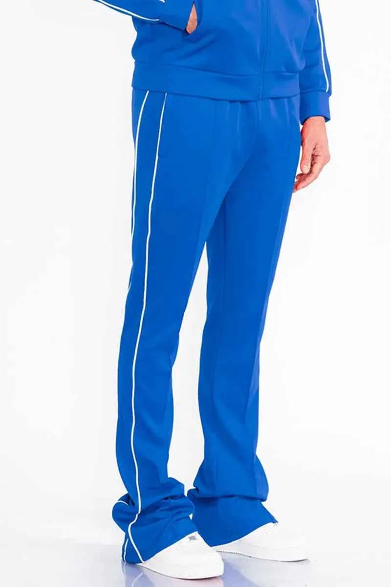 WEIV Men's Side Pipe Stacked Flare Pants