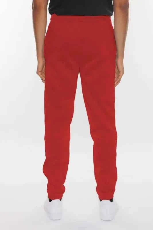 WEIV Men's Full Size Solid Sweat Pant Joggers Plus Size