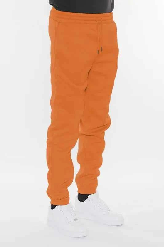WEIV Men's Full Size Solid Sweat Pant Joggers Plus Size