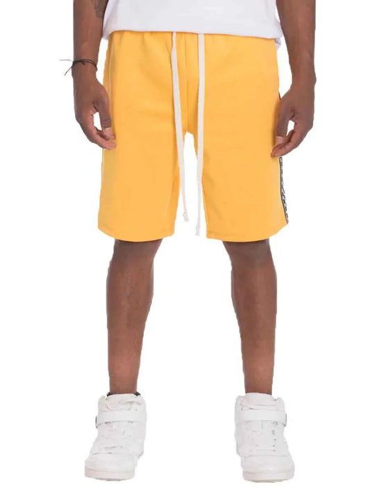 WEIV Men's Checkered Stripe Side Drawstring Shorts