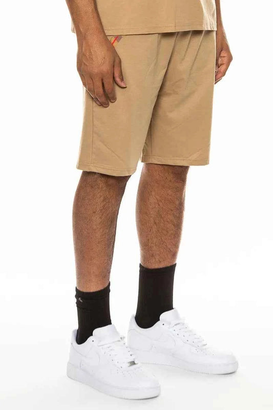 WEIV Men's Full Size Plaid Checkered Band Shorts Plus Size