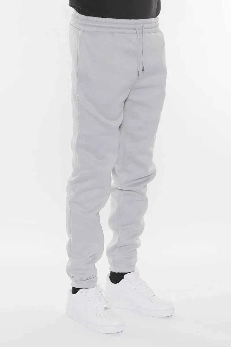 WEIV Men's Full Size Solid Sweat Pant Joggers Plus Size