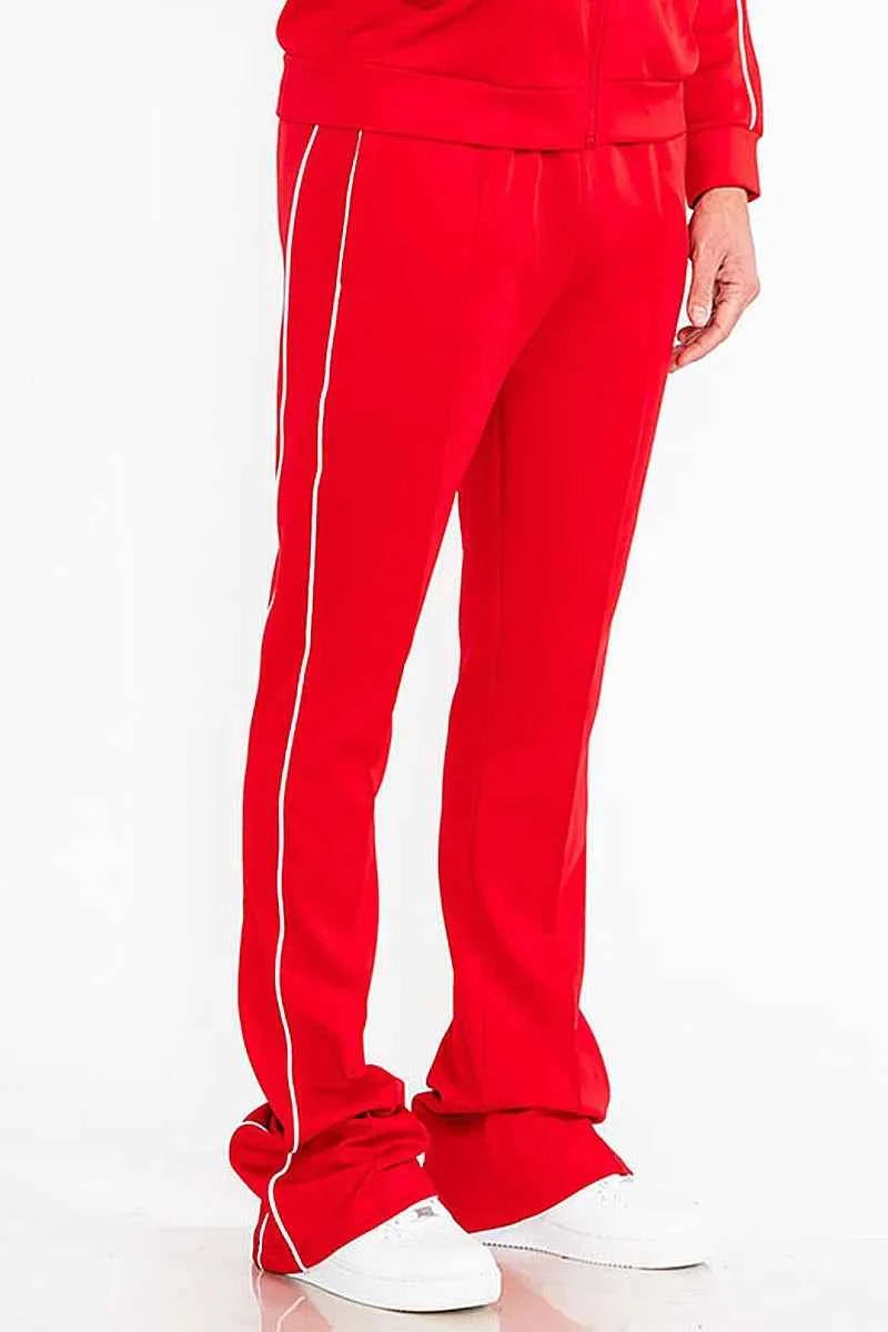 WEIV Men's Side Pipe Stacked Flare Pants