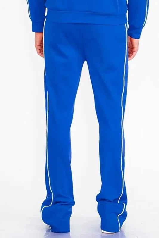 WEIV Men's Side Pipe Stacked Flare Pants