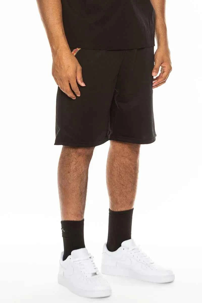 WEIV Men's Full Size Plaid Checkered Band Shorts Plus Size
