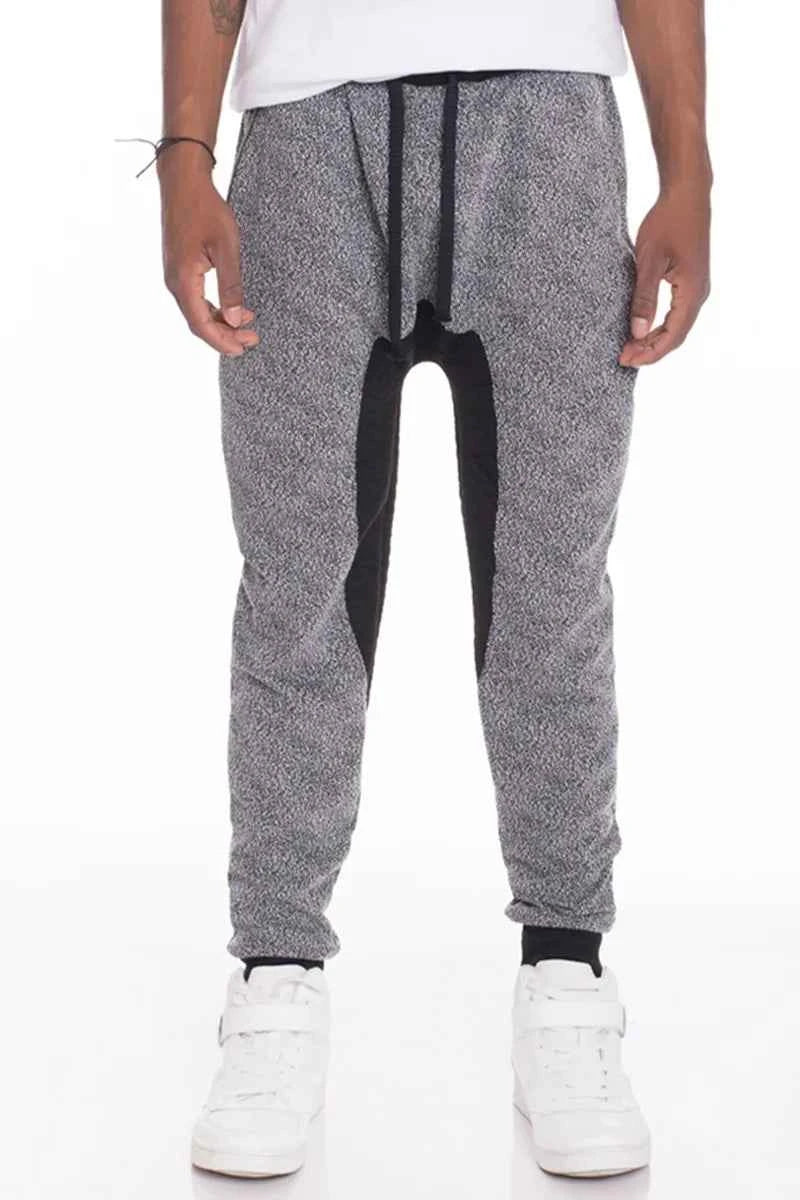 WEIV Men's Marbled Drawstring Jogger