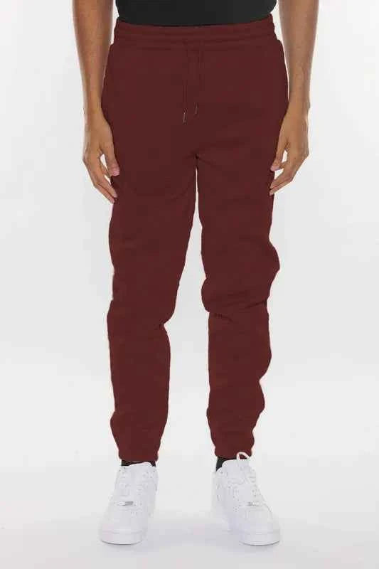 WEIV Men's Full Size Solid Sweat Pant Joggers Plus Size