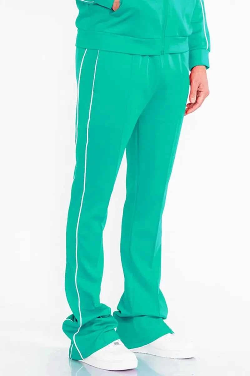 WEIV Men's Side Pipe Stacked Flare Pants