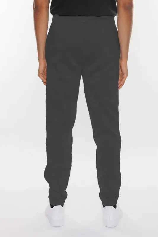 WEIV Men's Full Size Solid Sweat Pant Joggers Plus Size