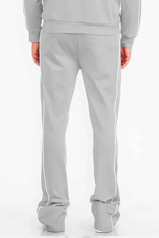 WEIV Men's Side Pipe Stacked Flare Pants