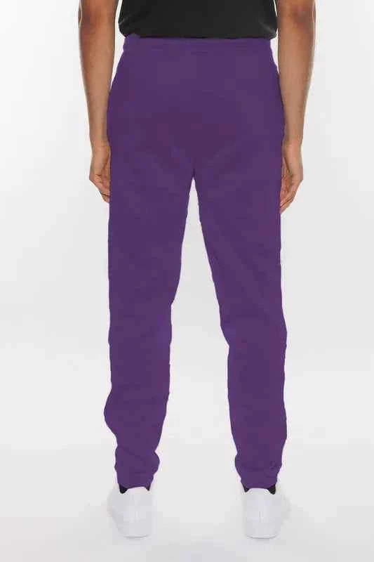 WEIV Men's Full Size Solid Sweat Pant Joggers Plus Size