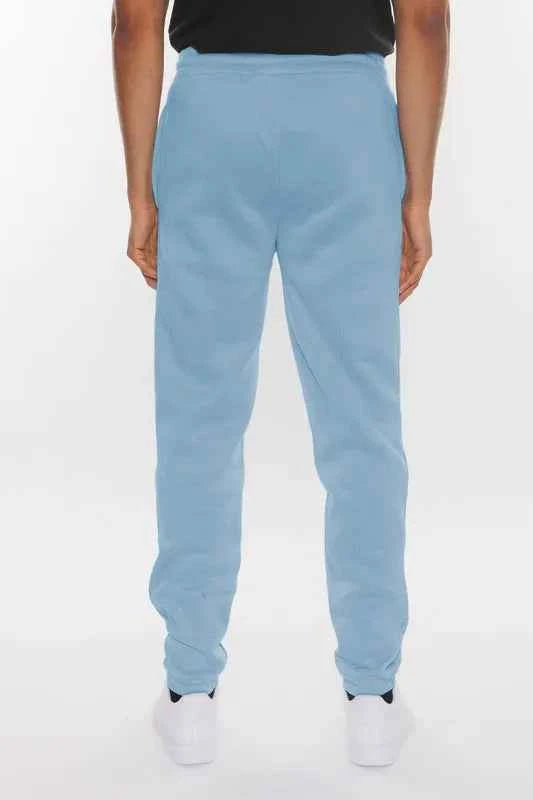 WEIV Men's Full Size Solid Sweat Pant Joggers Plus Size