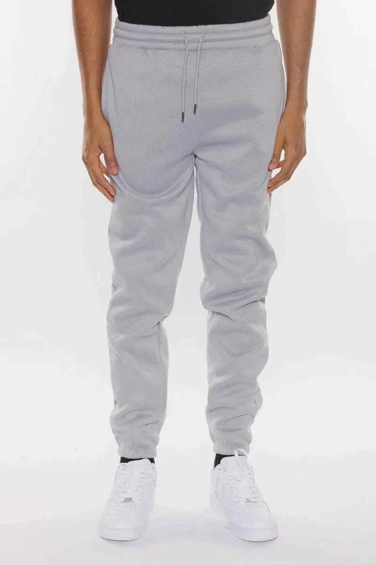 WEIV Men's Full Size Solid Sweat Pant Joggers Plus Size