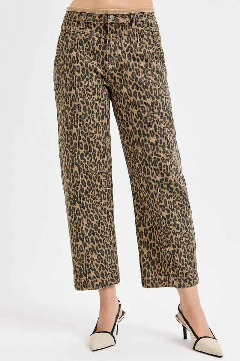 RISEN Full Size Mid Rise Crop Relaxed Jeans Plus Size