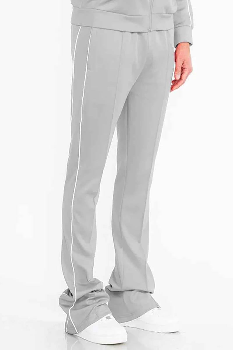 WEIV Men's Side Pipe Stacked Flare Pants