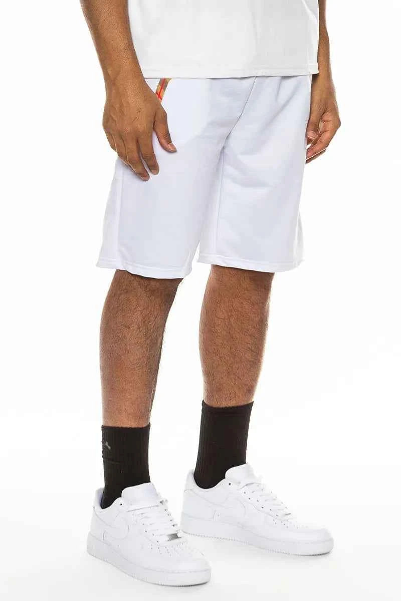 WEIV Men's Full Size Plaid Checkered Band Shorts Plus Size