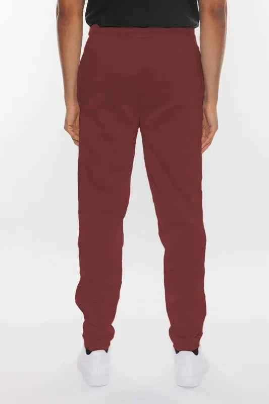 WEIV Men's Full Size Solid Sweat Pant Joggers Plus Size