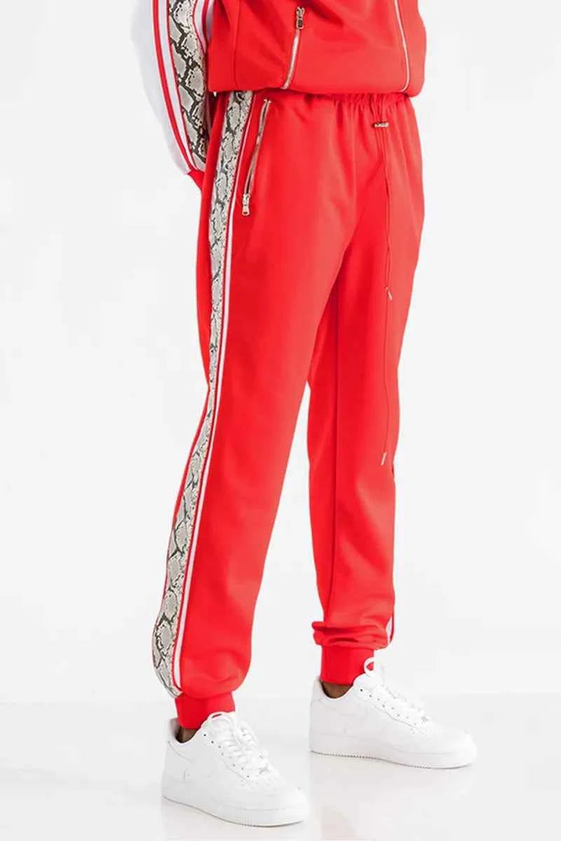 WEIV Men's Full Size Snake Side Tape Jogger Pants Plus Size