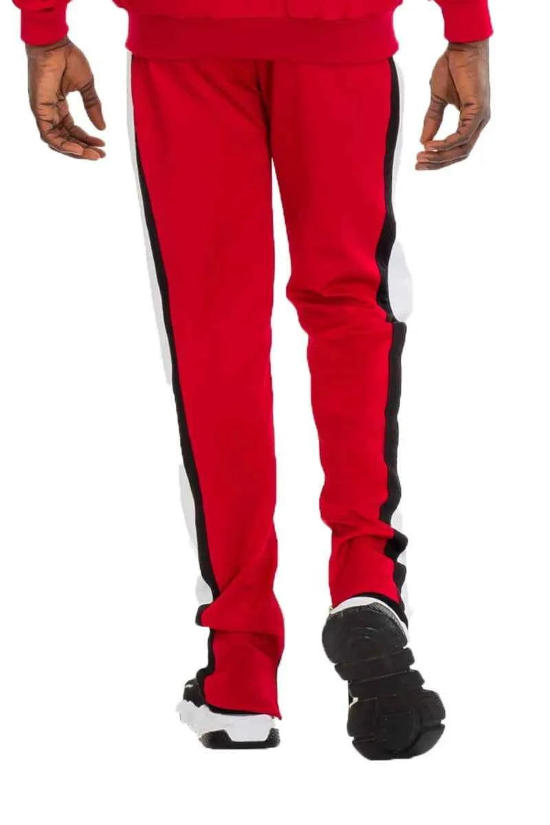 WEIV Men's Diamond Tape Track Pants