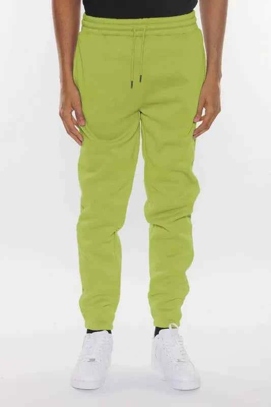WEIV Men's Full Size Solid Sweat Pant Joggers Plus Size