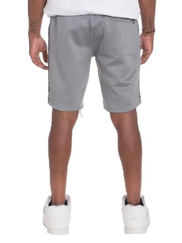 WEIV Men's Checkered Stripe Side Drawstring Shorts