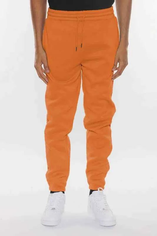 WEIV Men's Full Size Solid Sweat Pant Joggers Plus Size