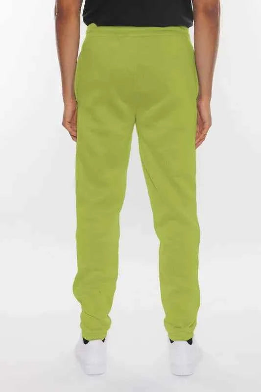 WEIV Men's Full Size Solid Sweat Pant Joggers Plus Size