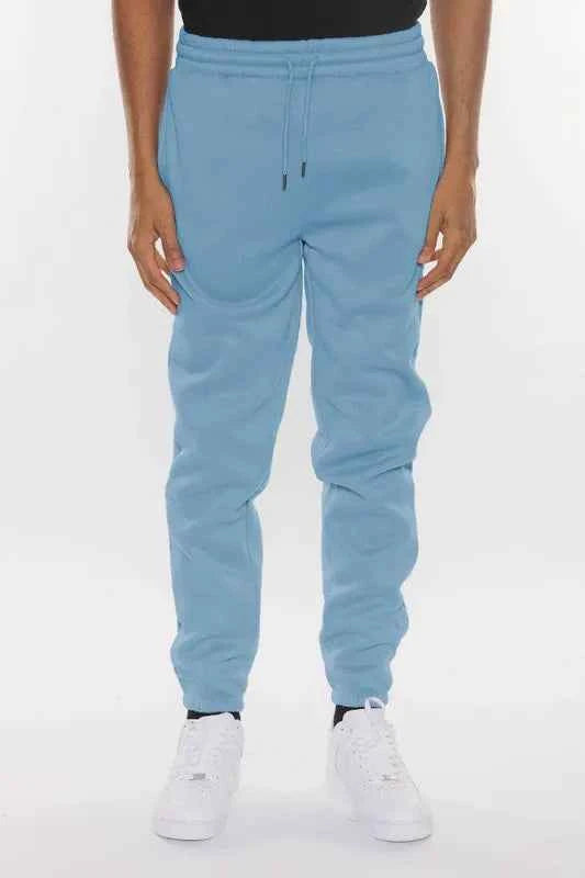 WEIV Men's Full Size Solid Sweat Pant Joggers Plus Size
