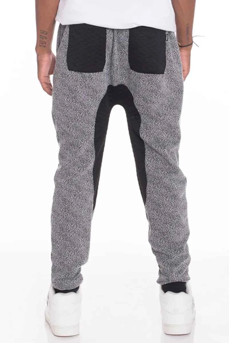 WEIV Men's Marbled Drawstring Jogger