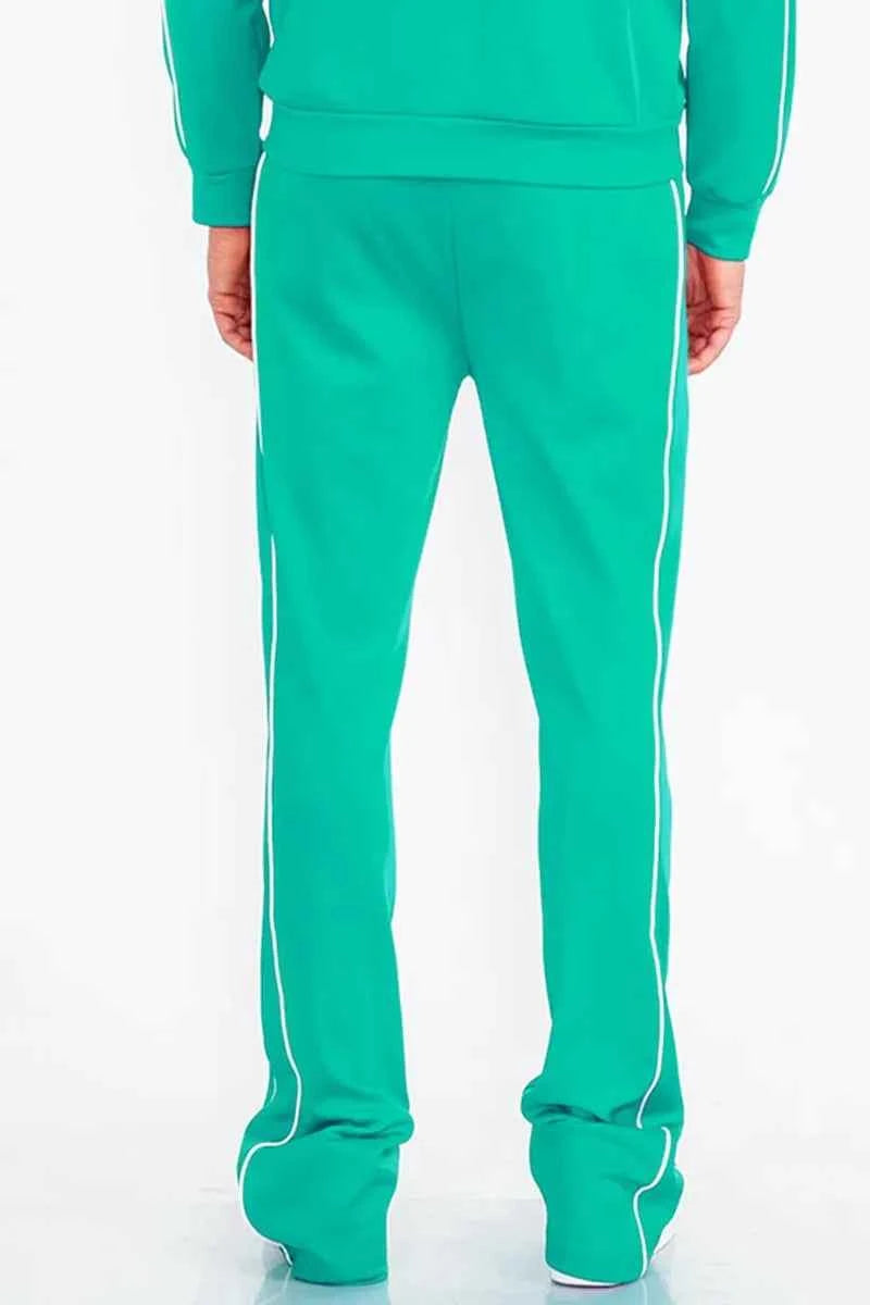 WEIV Men's Side Pipe Stacked Flare Pants