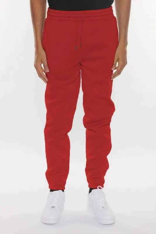 WEIV Men's Full Size Solid Sweat Pant Joggers Plus Size