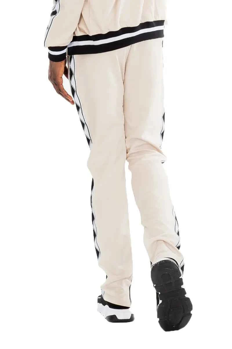 WEIV Men's Diamond Tape Track Pants