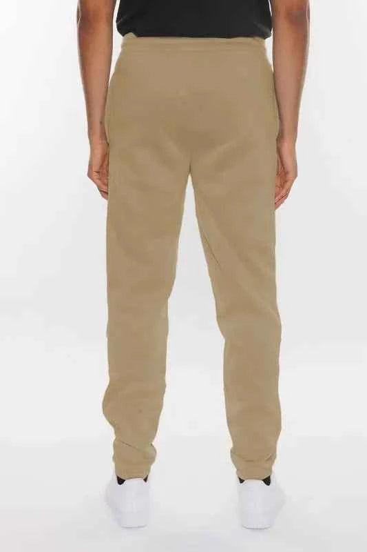 WEIV Men's Full Size Solid Sweat Pant Joggers Plus Size